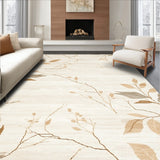 Subtle Sandstone Beige with Leaf Playmate(Beige)