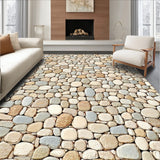 Pebble Stone Design Area – Non Slip Absorbent Shower Floor Mat(Beige)