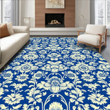 High Low Floral Farmhouse Patio Natural(Blue)