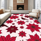 Vintage Poinsettia Bloom Pathway with Cardinal Accents(Red)