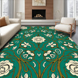 Enchanted Garden Blossom Mystical Tapestry(Teal)
