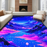 Psychedelic Colorful Planetary Landscape(Blue)