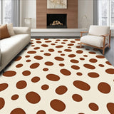 Rustic Ranch Spotted Area with Natural Hide Design(Brown)