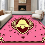 Vintage Sleigh Bell Medallion with Starburst and Laurel(Pink)