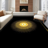 Celestial Starburst Design with Radiant Gold Highlights(Black)