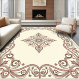 Enchanting Paisley Medallion Ancient Artisan Interwoven Labyrinth (Ivory)