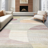 Contemporary Neutral Area With Artistic Blended Hues and Faded Shapes(Gray)