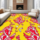 Vibrant Blossom Paisley Artistic Decorative(Yellow)