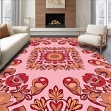 Intricate Woodland Flora Composition with Acorn Accents(Pink)