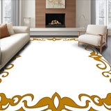 Classic Border Scroll Interlocking Transitional Hallway Charm(Brown)