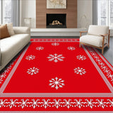 Festive Snowflake Winter Holiday Decorative Accent(Red)