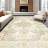 Indoor Floor with Boho Inspired Neutral Design(Beige)