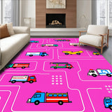 Helper Transportation Network Illustration (Pink)