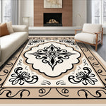 Elegant Transitional Damask Swirl Decorative Ornate (Beige) - ODIKA