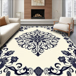 Ornate Floral Medallion Elegance with Interlocking Botanical Scrollwork (Ivory) - ODIKA