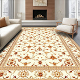 Elegant Damask Area for Hallway & Entry Beige Brown Harmony(Beige)