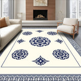 Capitola Elegant Swirl Medallion Traditional Tufted(Ivory)