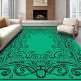 Enchanted Vine Botanical Medallion Tapestry (Green)