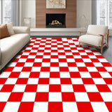 Festive Checkered with Bold Contrasting Grid Design(Red)