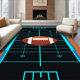 Gridiron Yard Lines Football Field Design(Green)