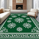 Festive Snowflake Holiday Pathway Decoration Winter Wonderland(Green)