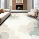 Ivory Cloud Area Dreamy with Artistic Shape for Home(Beige)