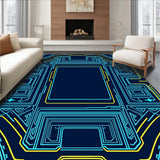 Futuristic Pixelated Strategy Board Maze Labyrinth (Blue)