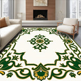 Baroque Flourish with Symmetrical Ornamental Details(Green)