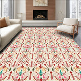Boho Trellis with Delicate Southwest Inspired Motifs (Red)