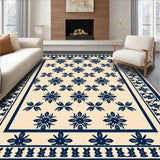 Traditional Quatrefoil Lattice Design with Crosshatch Details (Beige)