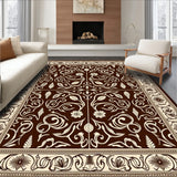 Traditional Paisley Swirl Anti Skid Decorative Floor(Brown)