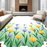 Enchanted Meadow Floral Petal Decorative Surface (Yellow)