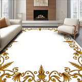 Desert Tapestry with Ornate Scrollwork and Starbursts(Gold)