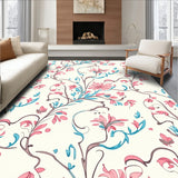 Ornate Floral Scroll Design Slip Resistant Hallway (Pink) - ODIKA