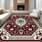 Festive Pinecone Medallion Design with Nordic Motifs(Brown)