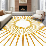 Elegant Sunburst Radial Artistic Tapestry(Gold)