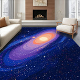 Futuristic Outer Space Motif(Blue)