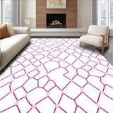 Contemporary Hexagon Trellis Grid Framework (Pink)
