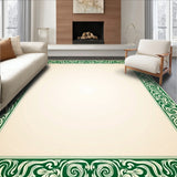 Traditional Damask Scrollwork with Neutral Tone Gradients (Beige)