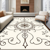 Elegant Medallion Flourish Decorative Luxury Contemporary Accent(Brown)