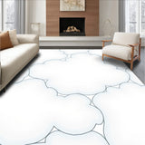 Mist Cloud with Ethereal Contours and Gentle Curves(White)