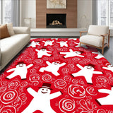 Jolly Frosty Wonderland Decorative Seasonal Entrance Pathway(Red)