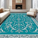 Scrollwork with Delicate Vine Flourishes (Teal) - ODIKA