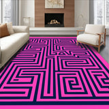 Charcoal Labyrinth Maze with Interlocking Pathways(Pink) - ODIKA