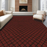 Classic Tartan Inspired Crosshatch with Heritage Motifs(Brown)