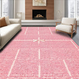 Ultra Soft Area Rug, Non Slip, Stain Resistant, Washable Area Rugs for Living Room, Bedroom, Whimsical Pink Bath Mat Non-Slip Microfiber(Pink)