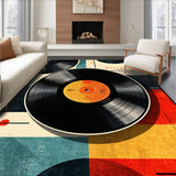 Retro Round Music Motif(Black)