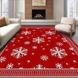 Winter Snowflake Medallion with Crystalline Motifs(Red)