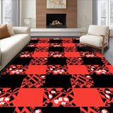 Traditional Gingham Design with Seasonal Embellishments Pathway(Red)