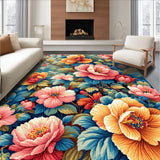 Ultra Soft Area Rug, Non Slip, Stain Resistant, Washable Area Rugs for Living Room, Bedroom, Floral Tropical Runner(Pink)